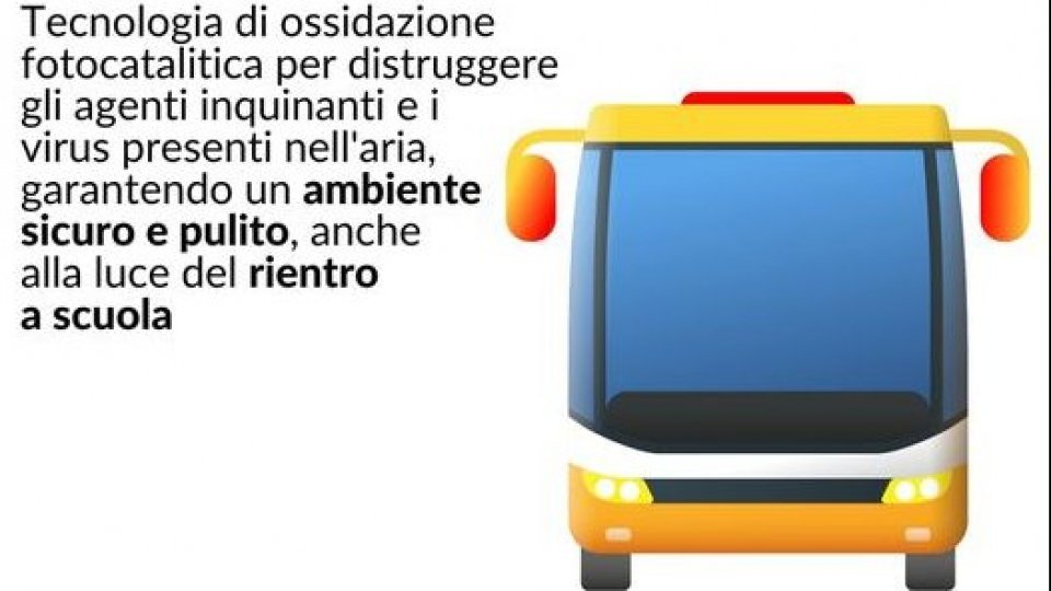 A Rimini lampade anti-Covid montate su tutti gli autobus