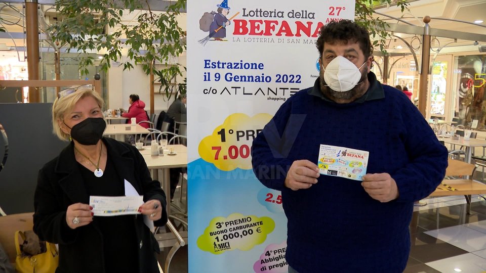 Lotteria della Befana: primo premio a Gian Luigi Ceccoli
