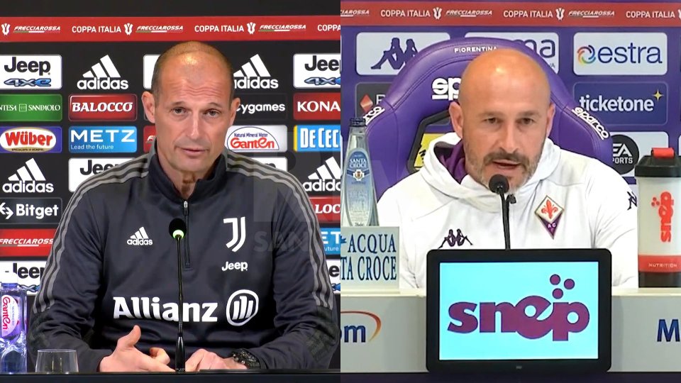Nel servizio le parole di Massimiliano Allegri (allenatore Juventus) e Vincenzo Italiano (allenatore Fiorentina)