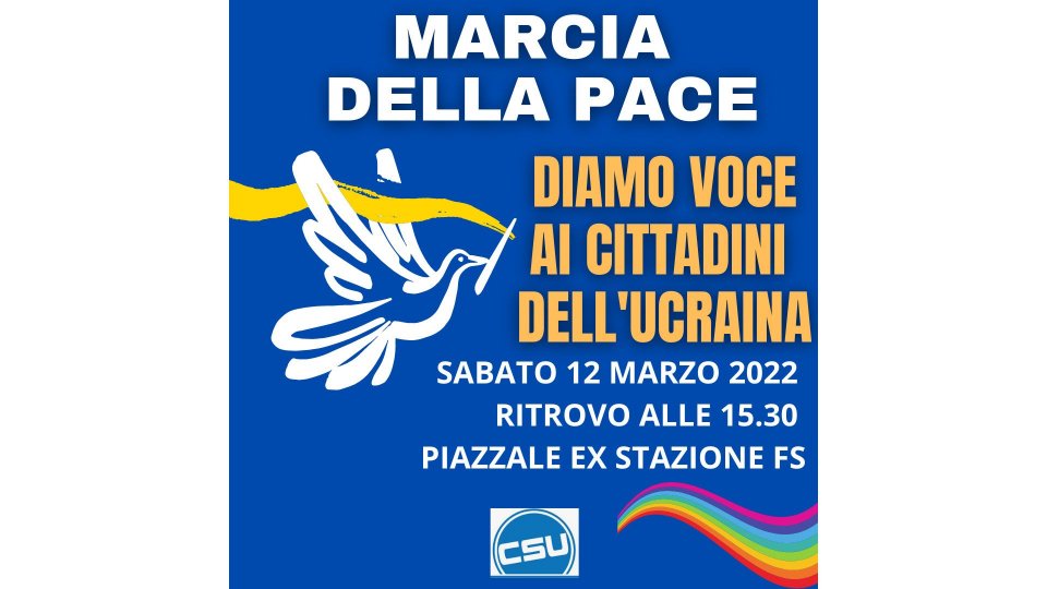Csu: "Domani  marcia della pace: diamo voce ai cittadini ucraini a San Marino!"