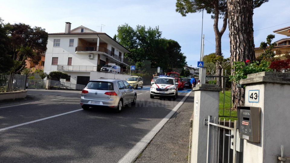 Serravalle: tamponamento in via Ranco, viabilità rallentata