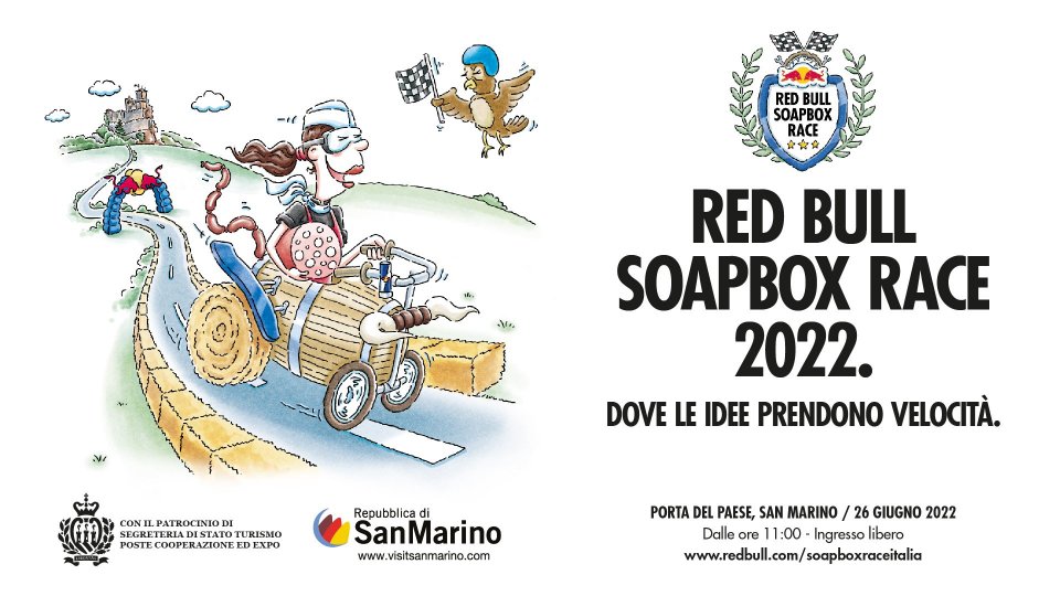 Red Bull Soapbox Race: si disputerà a San Marino la gara delle auto super ecologiche, che corrono sfruttando solamente la forza di gravità