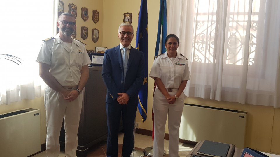 Il Prefetto ha ricevuto il futuro comandante della Capitaneria di Porto di Rimini, accompagnata dal comandante uscente