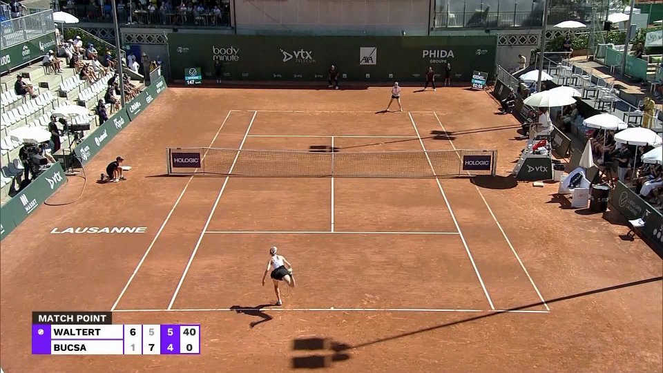 WTA Losanna,  Simona Waltert  batte Cristina Bucsa 6-1, 5-7, 6-4. Passano ai quarti anche Potapova, Martic e Sara Sorribes Tormo.