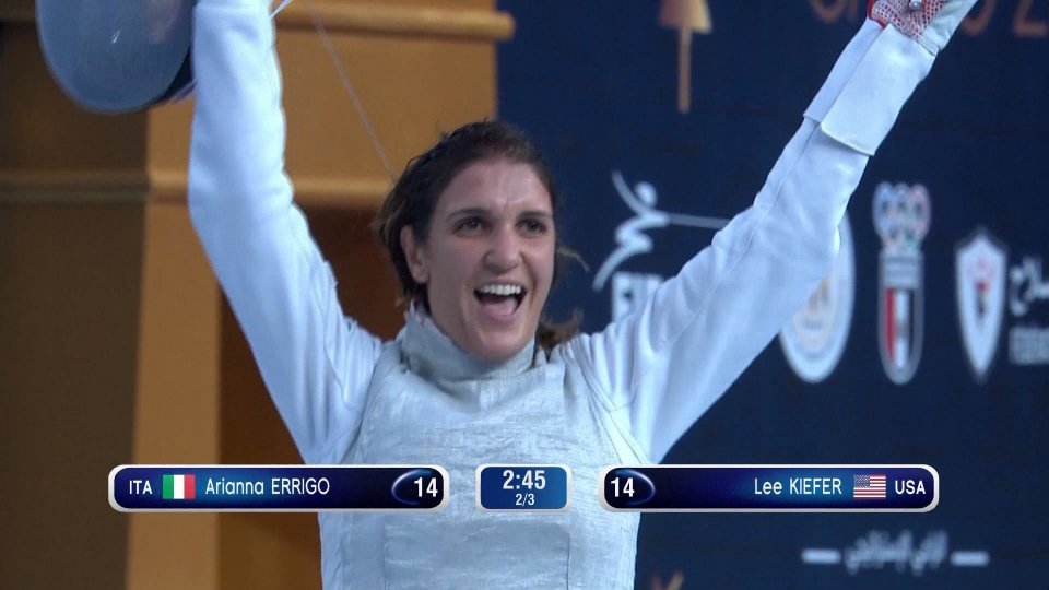 Arianna Errigo è d'argento ai Mondiali di scherma al Cairo