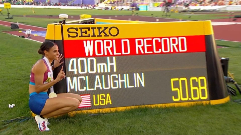 McLaughlin da record mondiale nei 400 ostacoli
