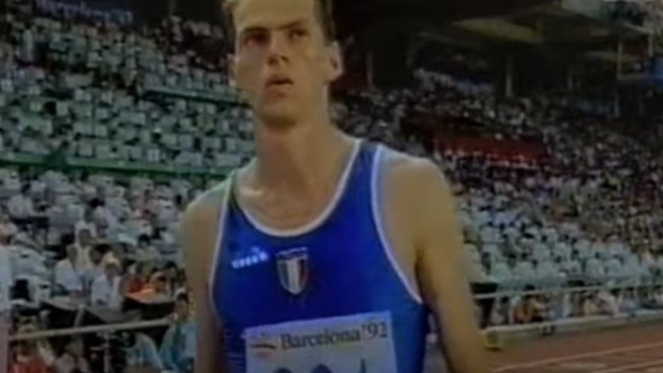 Andrea Benvenuti nella finale di 30 anni fa degli 800 a Barcellona