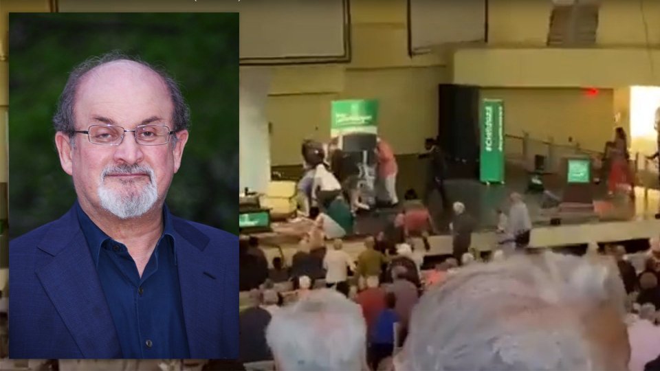 New York: Salman Rushdie accoltellato sul palco, rischia di perdere un occhio