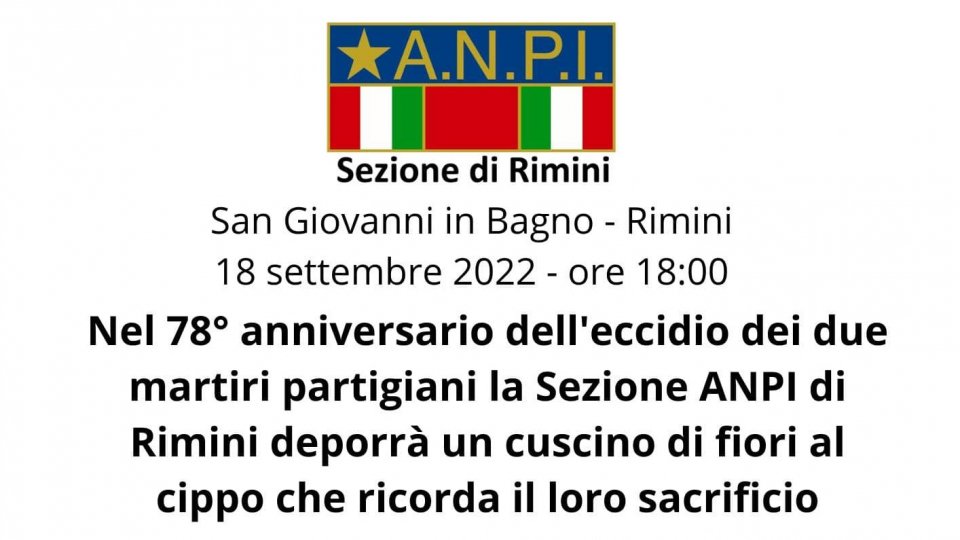 Rimini, la Sezione ANPI impegnata per ricordare degnamente le ricorrenze della lotta di Liberazione