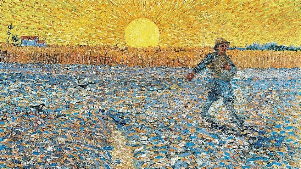 Il quadro di Van Gogh 'Il seminatore'. Immagine di pubblico dominio.