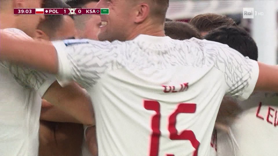 Polonia ok con gli "italiani" e Lewandowski: 2-0 all'Arabia Saudita
