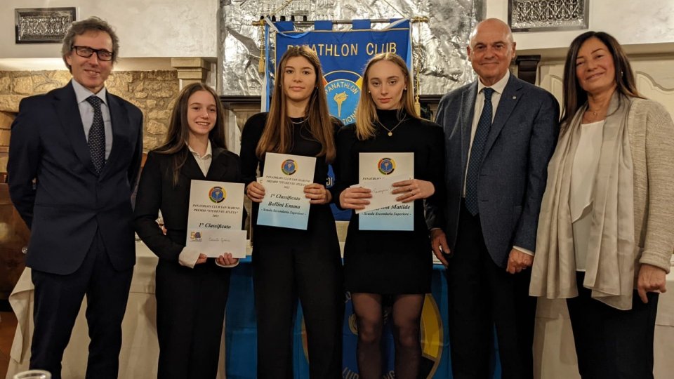 Panathlon Club San Marino: premiate tre studentesse-atlete