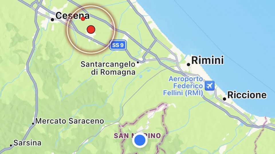 Terremoto a Gambettola, avvertito in buona parte della Romagna