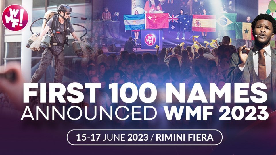 Annunciati i primi 100 nomi del WMF 2023: arrivi da tutto il mondo per il più grande Festival sull’Innovazione Digitale del Pianeta