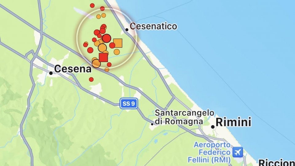 Romagna: prosegue lo sciame sismico, in tarda mattinata scosse fino a 3.8 di magnitudo