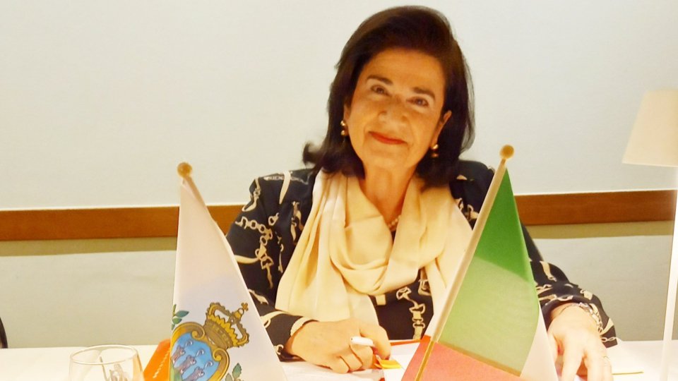 Riconfermata Presidente dell' Associazione San Marino-Italia per il triennio 2023-2026 Elisabetta Righi Iwanejko