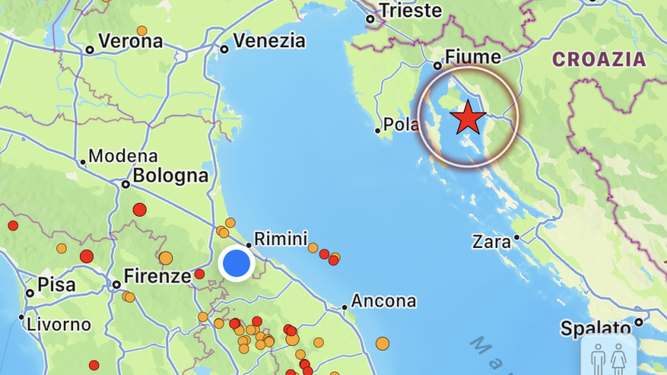 Terremoto: scossa di magnitudo 5.0 in Croazia, gente scesa in strada a Trieste