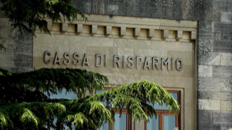 Sede Cassa di Risparmio della Repubblica di San Marino. Immagine di repertorio