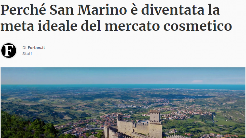 Il mercato cosmetico di San Marino su Forbes