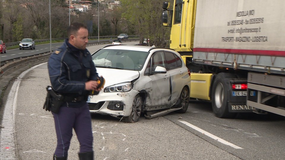 Incidente a SerravalleNel video alcune immagini dal luogo dell'incidente a Serravalle