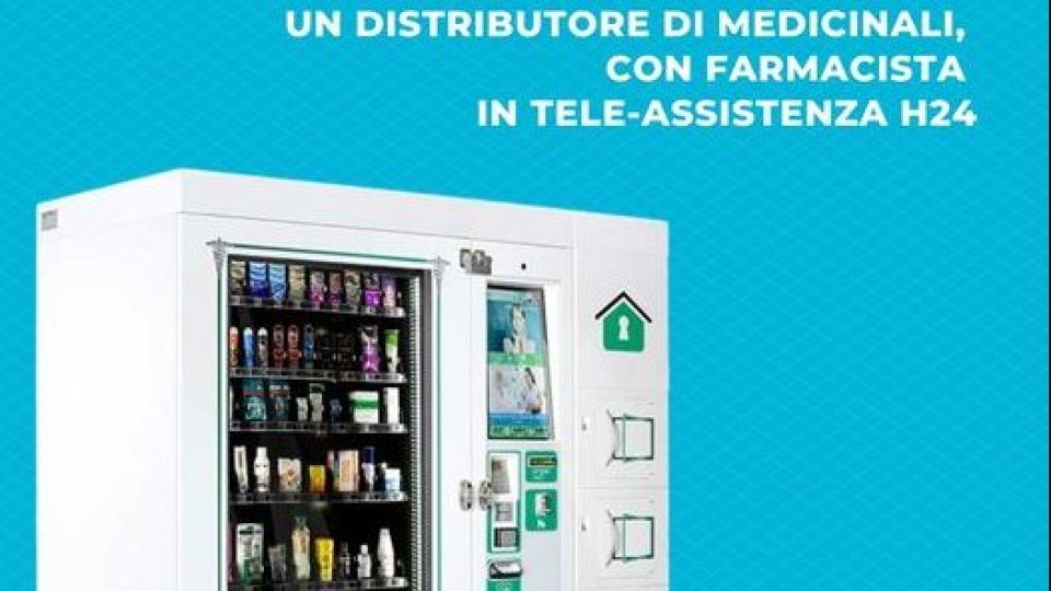 Un distributore di farmaci, attivo 24 ore su 24, nel Centro Storico della Repubblica di San Marino