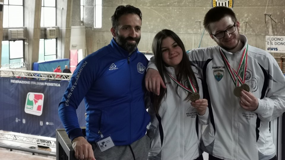 Polisportiva San Marino pesi : nuovi traguardi alla finale under 17 di pesistica olimpica