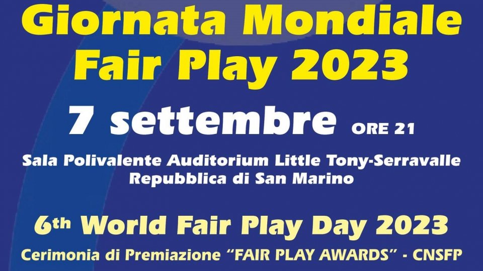 Giornata mondiale Fair Play, Cultura e Sport con il prof. Gennaro Testa relatore