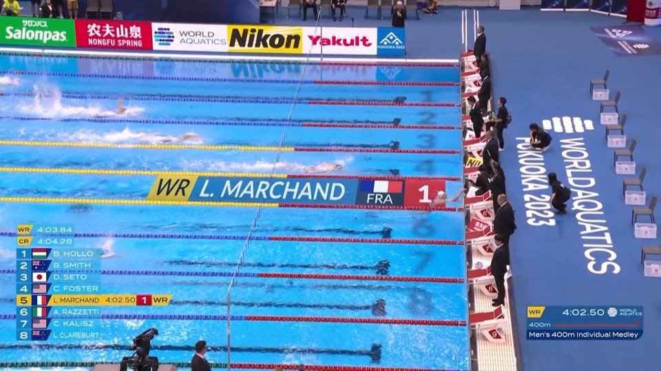 Azzurri d'argento nella staffetta. Cade il record di Phelps nei 400 misti. Bianchi e Casadei sopra il loro personale