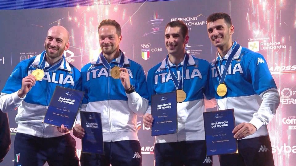 Capolavoro Italia: doppio oro nel fioretto femminile e nella spada maschile
