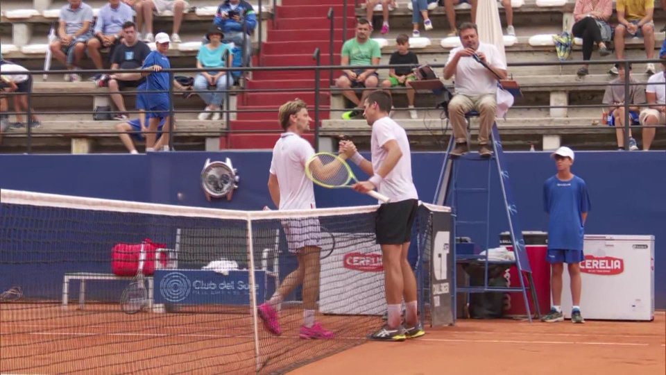 David Goffin e Nerman Fatic. Internazionali di tennis San Marino Open