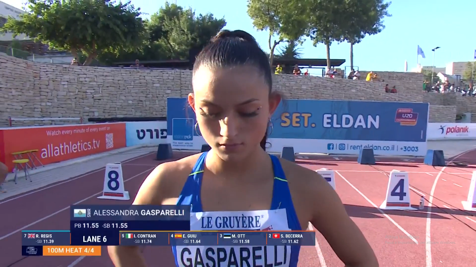 Atletica Europei U20: Alessandra Gasparelli sfiora l'accesso alla semifinale