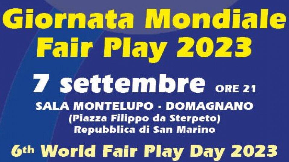 Giornata Mondiale Fair Play alla Sala Montelupo di Domagnano
