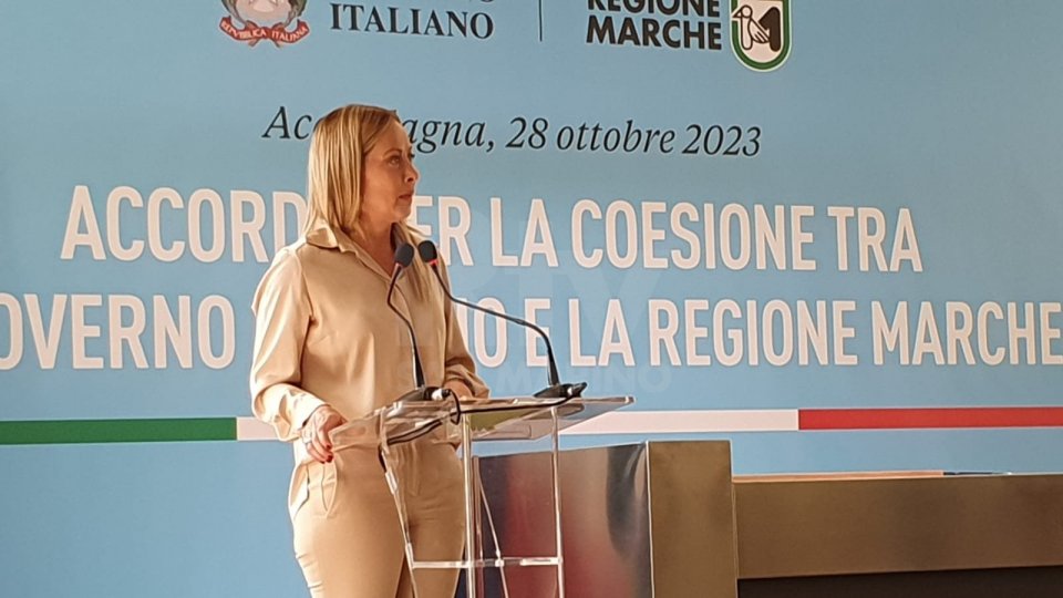 Giorgia Meloni ad AcqualagnaNel video l'intervista a Giorgia Meloni, presidente del Consiglio