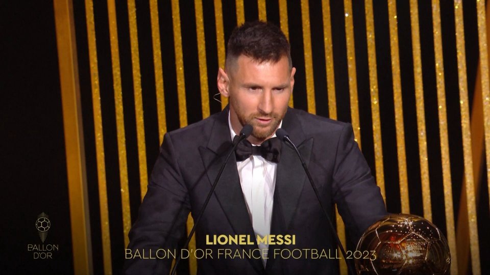 Pallone d'Oro 2023, il vincitore è per l'ottava volta Leo Messi