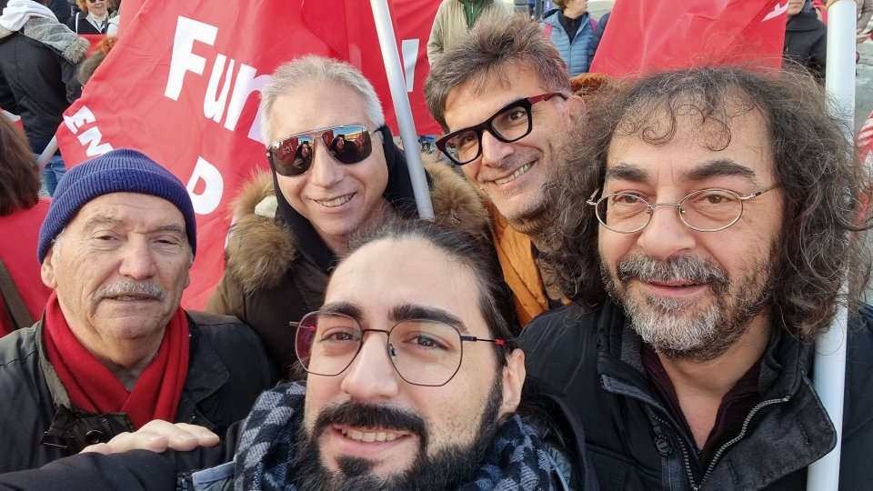 Una delegazione CSdL a Cesena alla manifestazione per lo sciopero indetto da CGIL e UIL