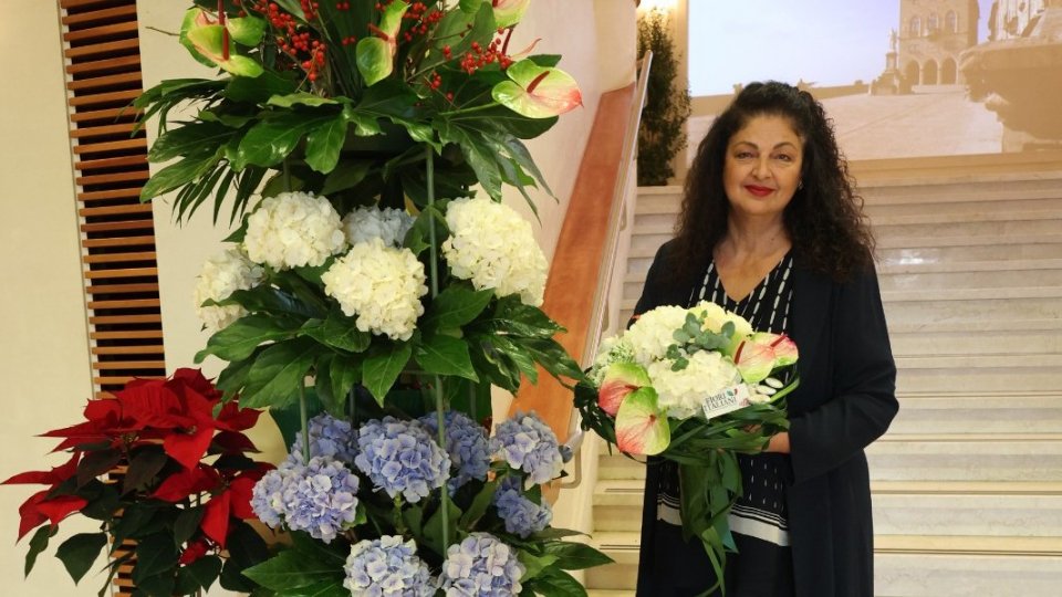 San Marino, Mara Verbena e il benvenuto floreale per il Presidente Sergio Mattarella