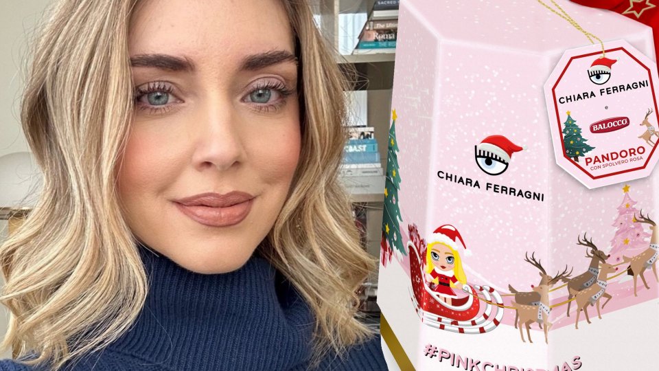 Chiara Ferragni e il pandoro "Pink Christmas"