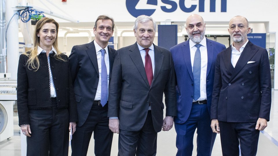 Visita in Scm Group del vicepremier  Antonio Tajani