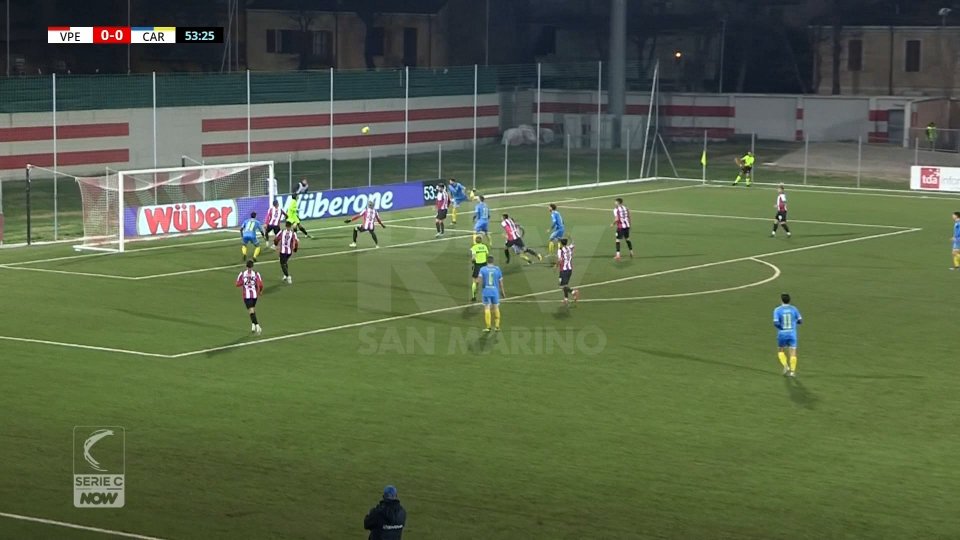 0-0 tra Vis Pesaro e Carrarese