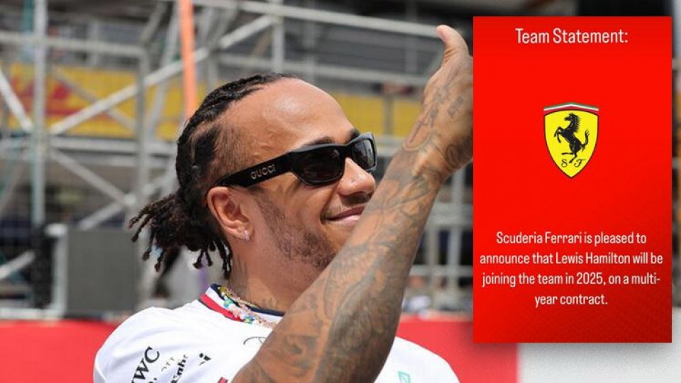 Lewis Hamilton in Ferrari accede il sogno Mondiale