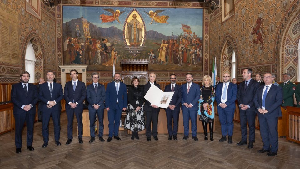 Visita di congedo che sancisce la conclusione dell'incarico diplomatico dell'Ambasciatore della Repubblica italiana a San Marino