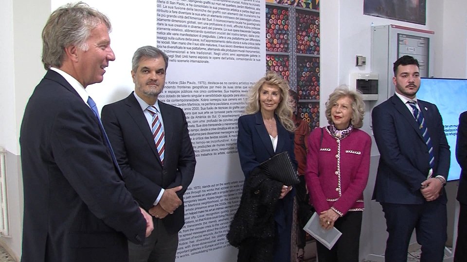 Relazioni San Marino-Brasile: il Corpo diplomatico visita la mostra dell'artista Kobra