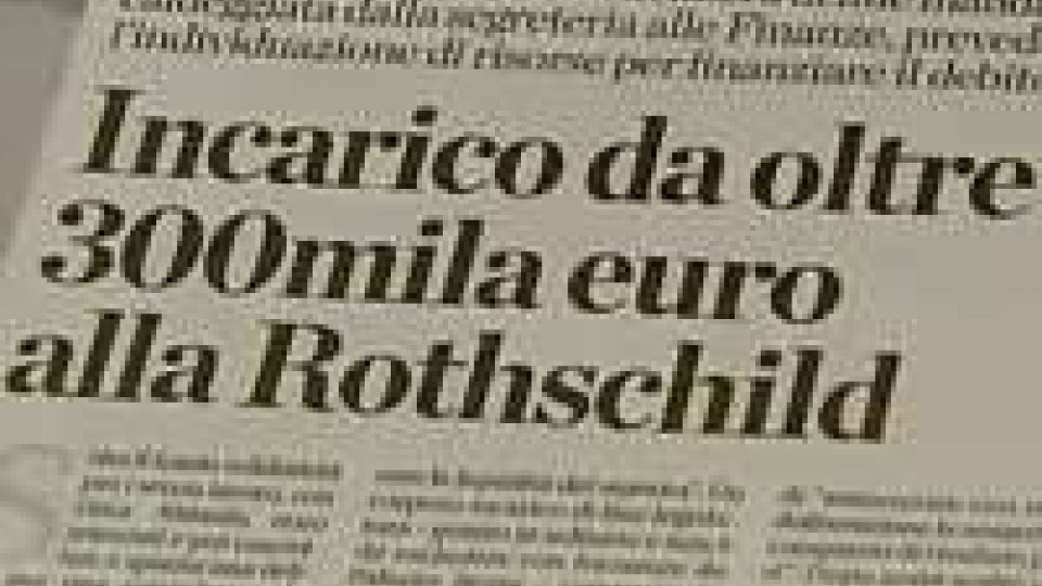 Upr e Rete non mollano sui 250mila euro alla RothschildUpr e Rete non mollano sui 250mila euro alla Rothschild