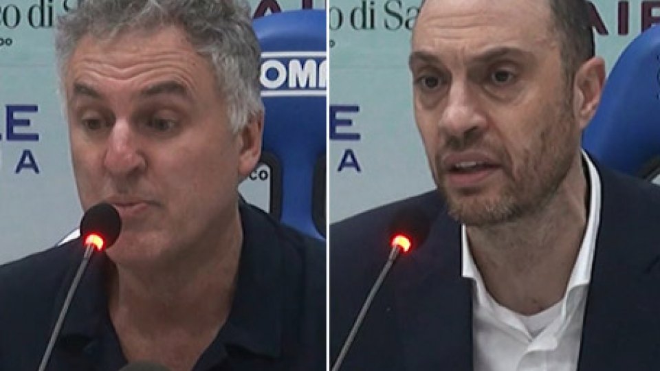 I coach Massimo Galli e Vincenzo EspositoSassari-VL, Galli: "Ko arrivato in un modo inaccettabile, in difesa bisogna cambiare"