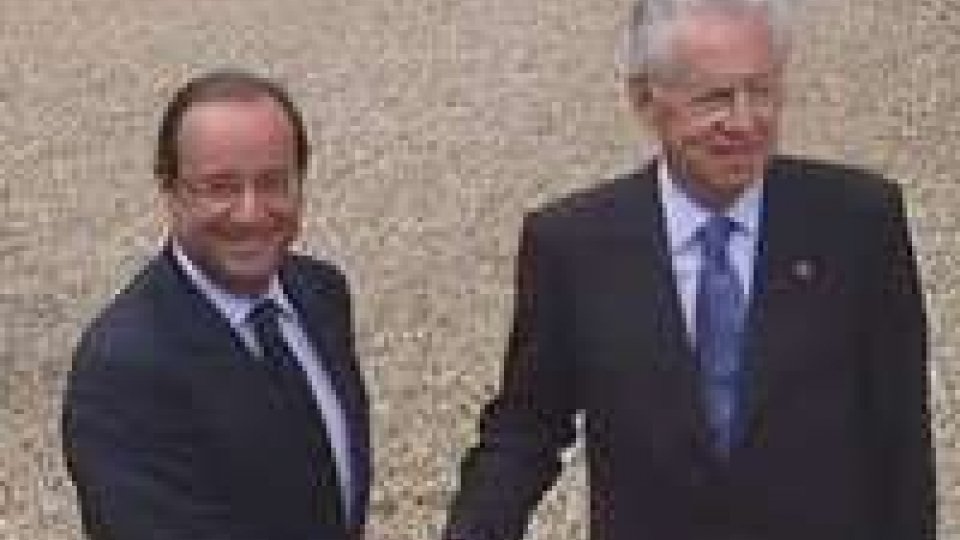 Monti-Hollande: piena convergenza, la zona euro non si tocca
