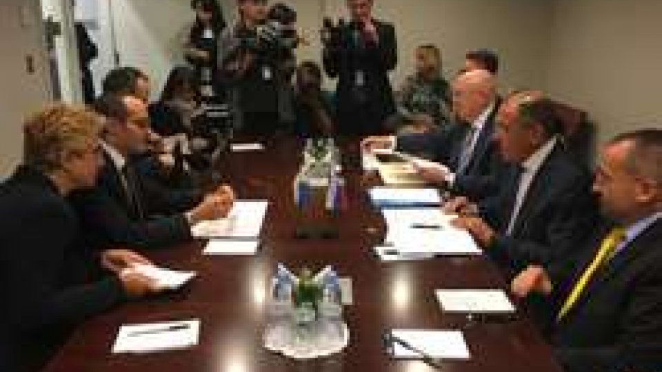 Nicola Renzi incontra Sergey LavrovSan Marino tra i primi 50 Stati firmatari del Trattato per la Proibizione delle Armi Nucleari