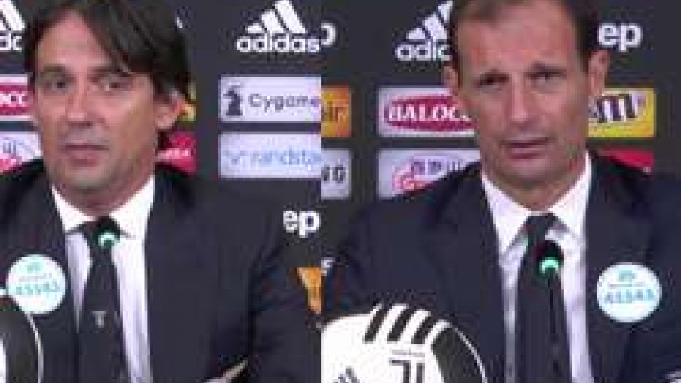 Simone Inzaghi e Massimiliano AllegriJuventus - Lazio 1-2: le interviste