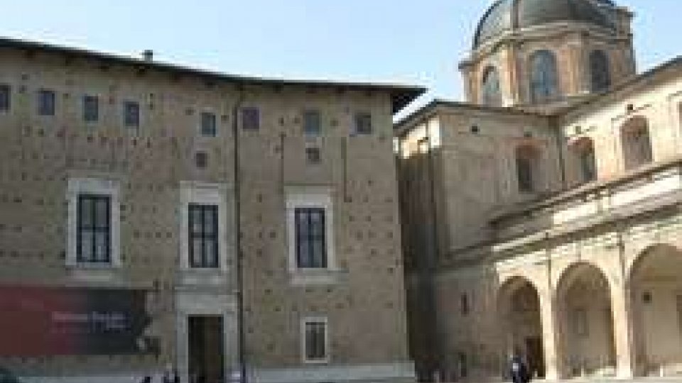 Urbino e San Marino al Palazzo DucalePaesaggio tra Urbino e San Marino al Palazzo Ducale