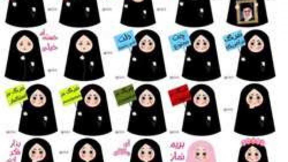 “Soroush”, il servizio di messaggistica iraniano. Emoji con donne velate