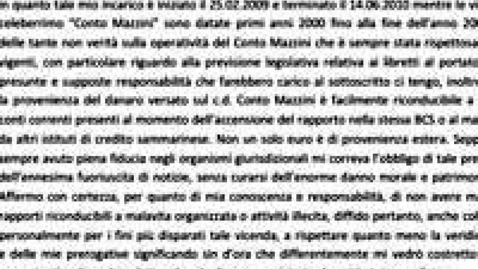 Conto Mazzini: interviene Giuseppe Roberti